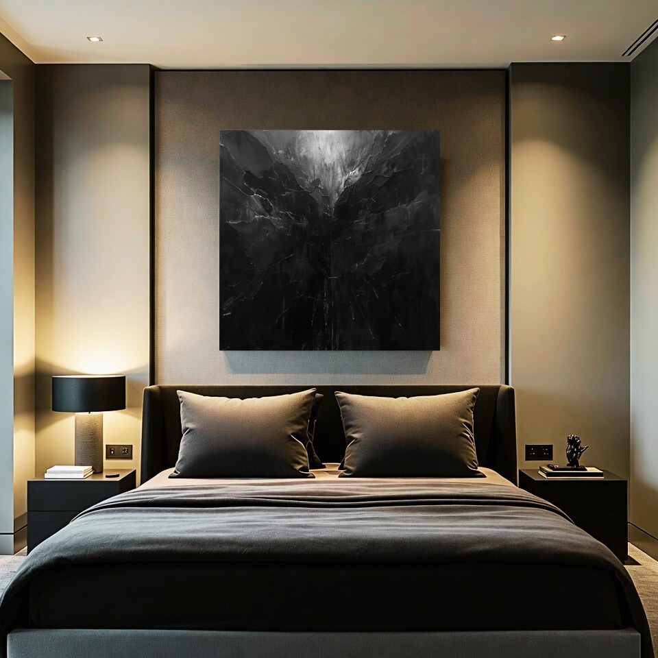 INNER CHARGE — Masculine Abstract Canvas Print