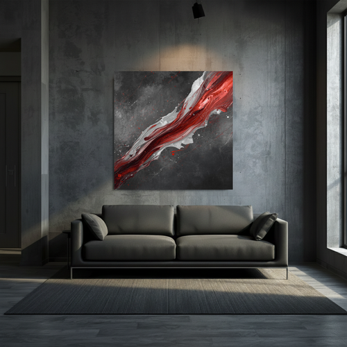 FORGE VELOCITY — Masculine Abstract Canvas Print