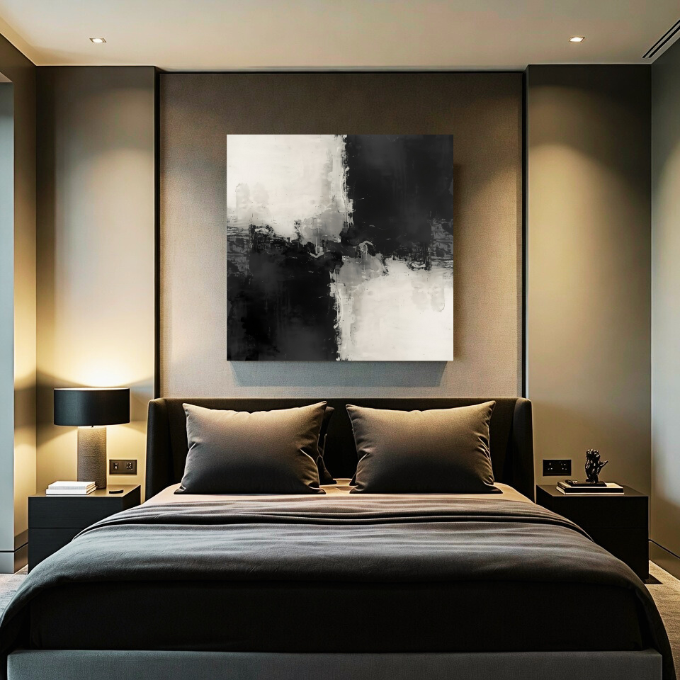 ENERGY IN BALANCE — Masculine Abstract Canvas Print