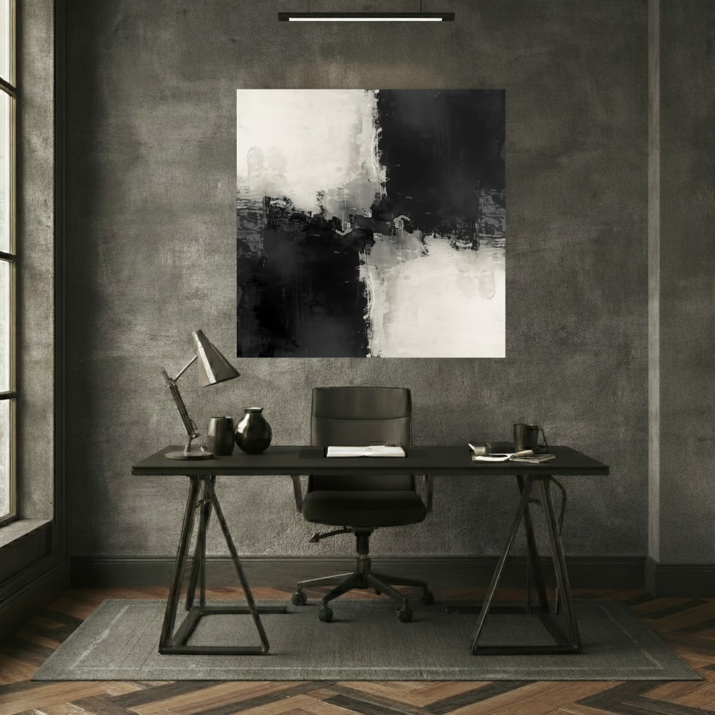 ENERGY IN BALANCE — Masculine Abstract Canvas Print