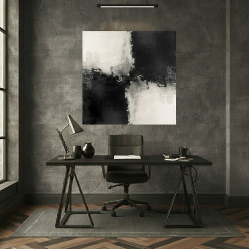 ENERGY IN BALANCE — Masculine Abstract Canvas Print