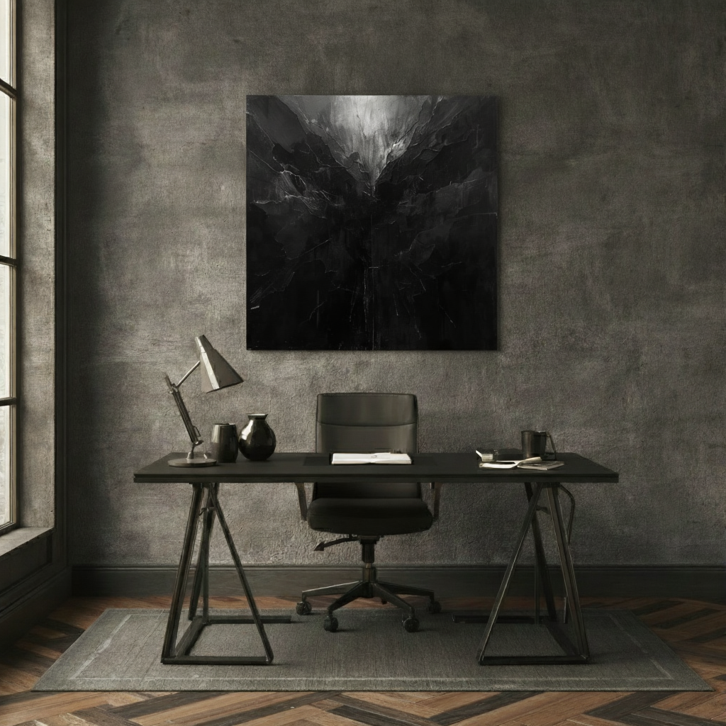 INNER CHARGE — Masculine Abstract Canvas Print