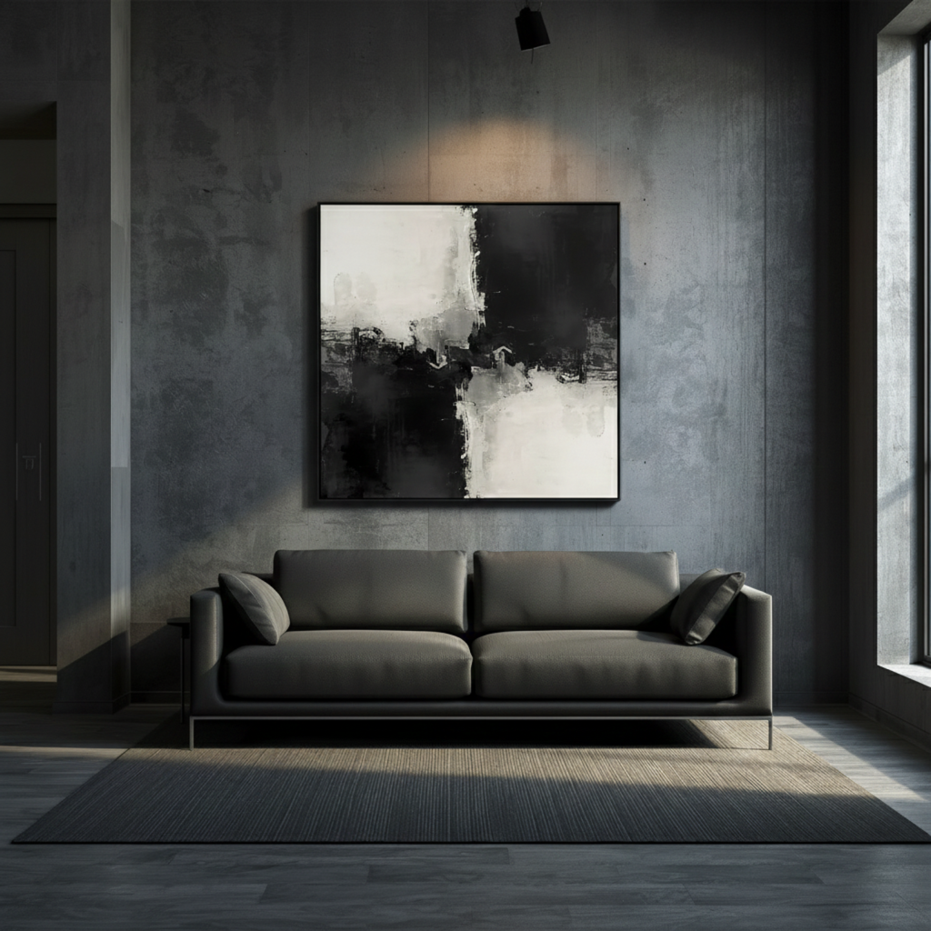 ENERGY IN BALANCE — Masculine Abstract Canvas Print